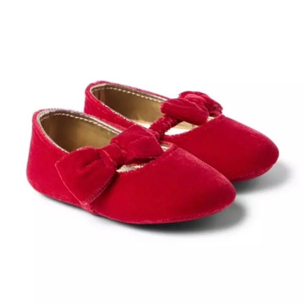 #194. 🆕 NWOT - Janie and Jack Red Velvet Dress Shoes